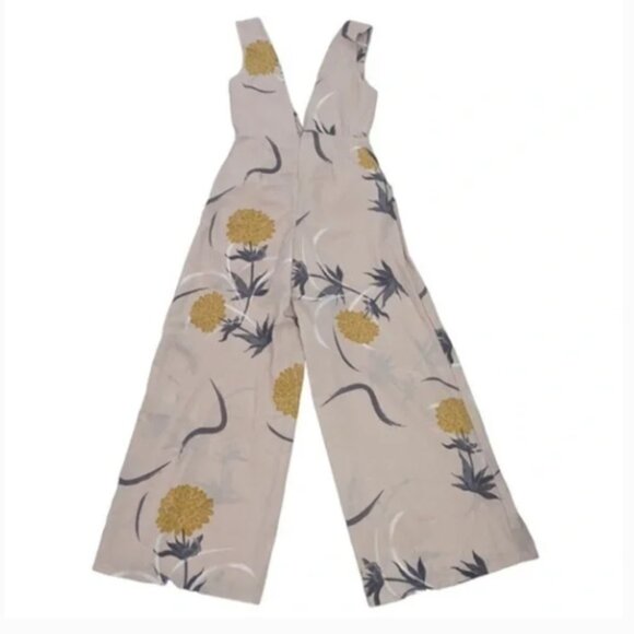 White Closet | Jumpsuit Floral Wide-Legl |‎ Size S Women's - Picture 12 of 13